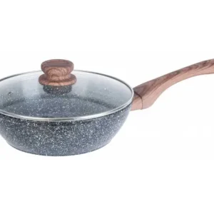 Wok Granitowy 24cm Granit Wood Kinghoff Kh-1583 Lumarko! Lumarko Szybka wysyłka